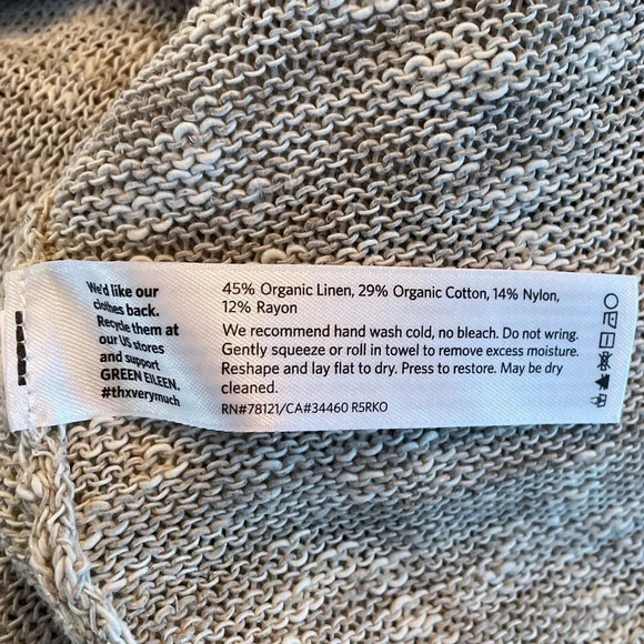 Eileen Fisher Angled Open Front Cardigan - Picture 4 of 9